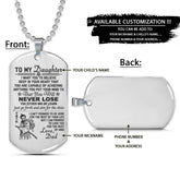 Samurai Dog Tag - Dad To Daughter - Never Lose - Bushido - Katana - Ronin - Miyamoto Musashi - Samurai Necklace - Engrave Dog Tag