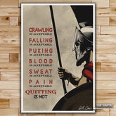 Spartan Wall Art - Spartan Poster - Spartan Canvas - Quitting Is Not - WA018 - Spartan Warrior - Vertical Poster - Vertical Canvas