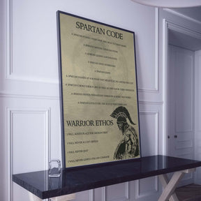 Spartan Wall Art - Spartan Poster - Spartan Canvas - Spartan Code - Warrior Ethos - WA039 - Spartan Warrior - Vertical Poster - Vertical Canvas