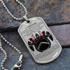 Warrior - I Choose - Sparta - Spartan - Warrior Dog Tag - Military Ball Chain - Luxury Dog Tag